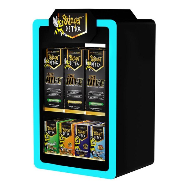 Stinger Total Detox Empty LED Countertop Display
